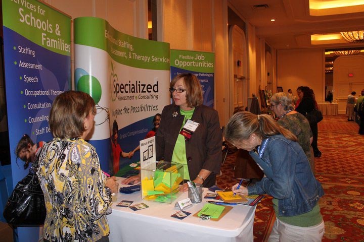 Ellen in Specialized Consulting booth